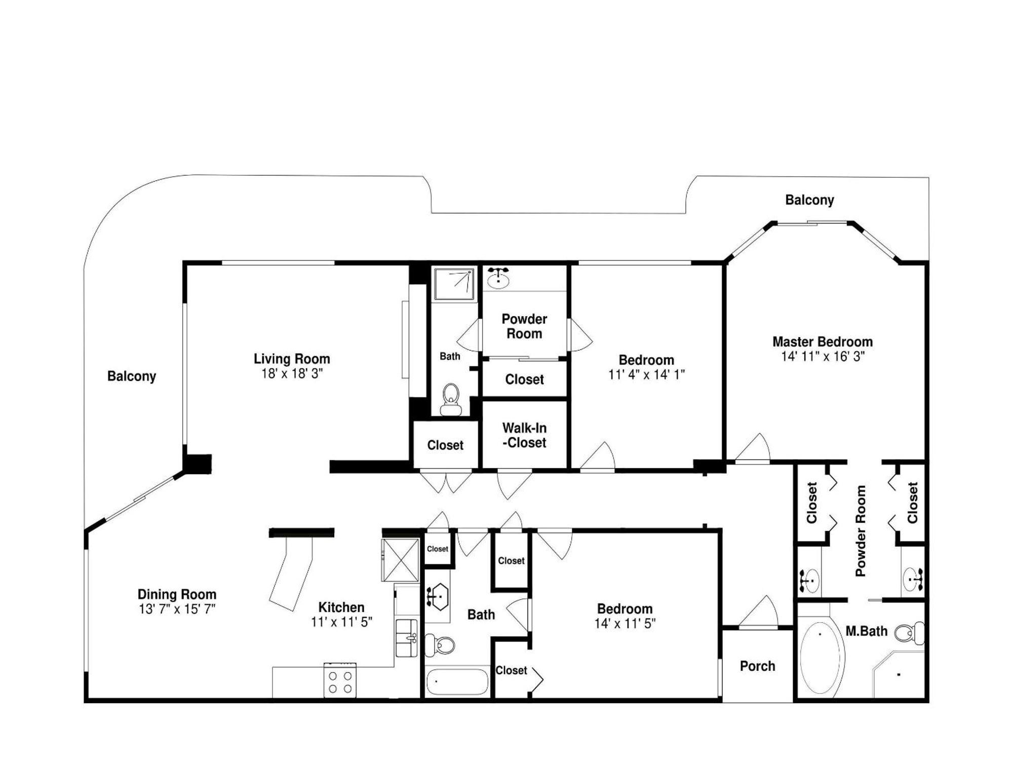 Apartment Edgewater Tower Iii 1114